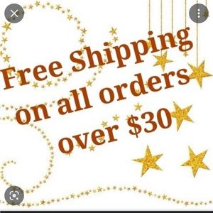 Free Shipping for Orders Over $30